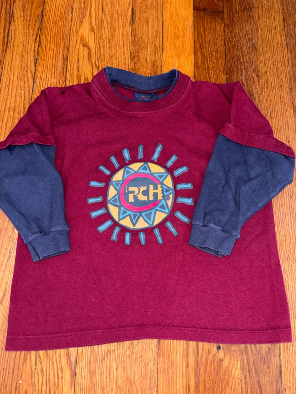 Vintage 90s PCH Pacific Coast Highway Youth Kids Long Sleeve 6/7 Grunge Punk